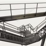 Steel staircase modeling