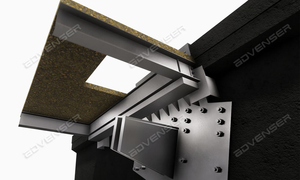 Steel bracket detailing