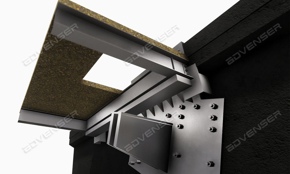 Steel detailing for a bracket