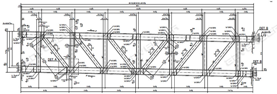 Structural steel shop drawing